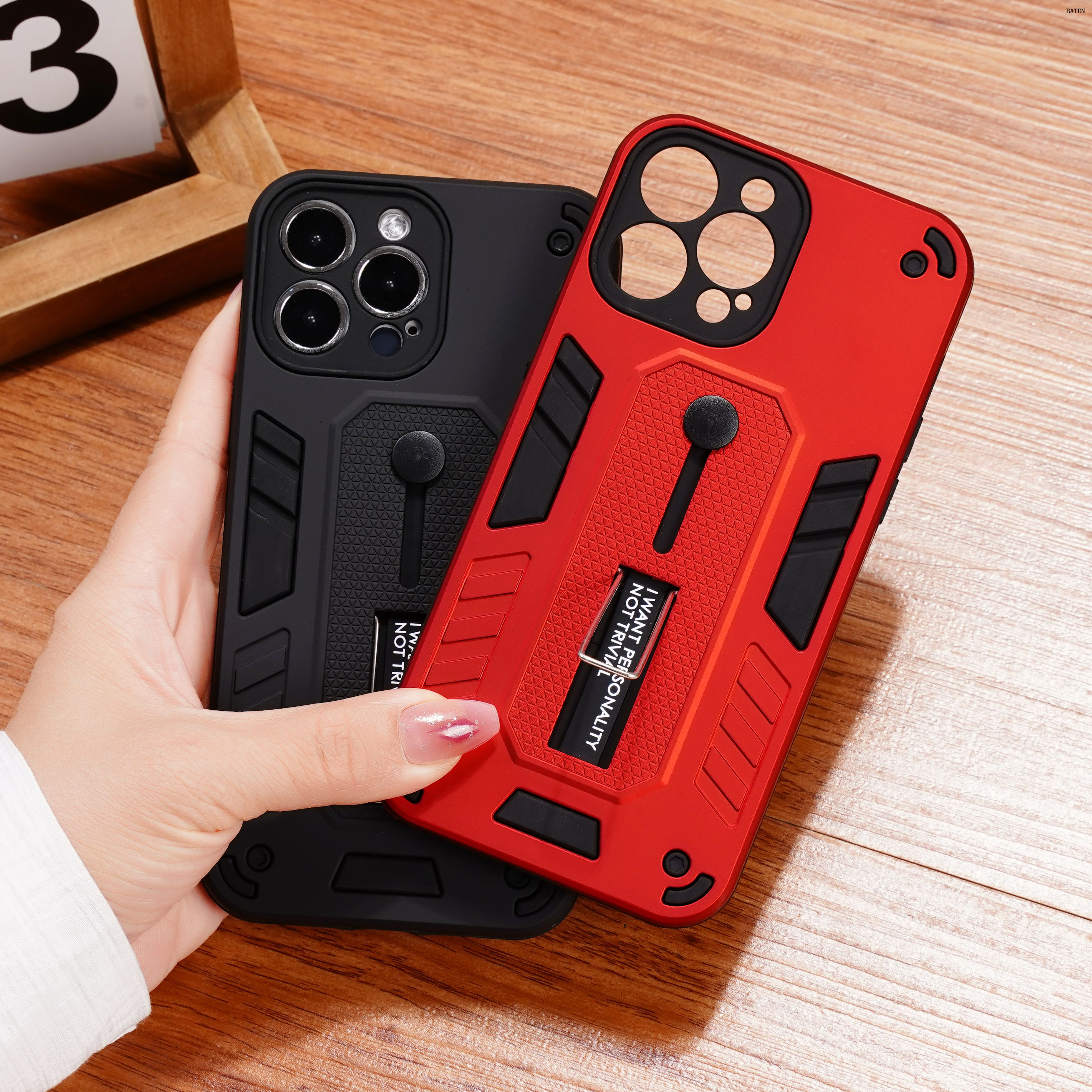 Coque de téléphone avec support