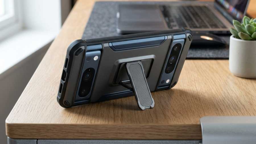 coque de t&eacute;l&eacute;phone avec b&eacute;quille